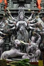 Maa Durga Sculpture. Durga puja festival in Kolkata, West Bengal, India Royalty Free Stock Photo