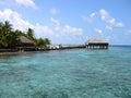 Maafushivaru island - Maldives Royalty Free Stock Photo