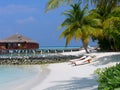 Maafushivaru island - Maldives Royalty Free Stock Photo