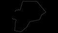 Maan Jordan governorate map outline animation