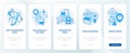 MaaS issues blue onboarding mobile app screen
