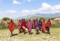 Maasai people in Masai Mara National Park