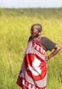 MAASAI PEOPLE IN MASAI MARA PARK, KENYA