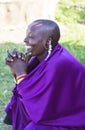 MAASAI PEOPLE IN MASAI MARA PARK, KENYA