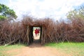 A Maasai village in the national park of Masai Mara in Kenya