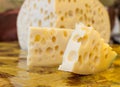 Maasdam cheese Royalty Free Stock Photo