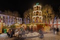 Magical Maastricht, the annual Christmas Market at the Vrijthof square in Maastricht Royalty Free Stock Photo