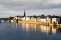 Maastricht Netherlands and Maas River Royalty Free Stock Photo