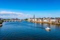 Maastricht Netherlands and Maas River Royalty Free Stock Photo