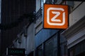 MAASTRICHT, NETHERLANDS - NOVEMBER 10, 2022: Ziggo Logo on their main store in Maastricht. VodafoneZiggo, or Vodafone, is a cable