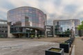 The office building Il Fiore designed by the Dutch architecture Herman Hertzberger. The building holds now a gym and various inter