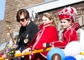 The Carnival Princes and Princesses of the village of Amby Royalty Free Stock Photo