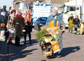 Participants in the Carnival parade through the village of Amby (Maastricht) Royalty Free Stock Photo
