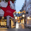 Zaolege Keersemes, Christmas greetings in Maastricht dialect written on a star