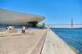 MAAT - Museum of Art, Architecture and Technology is a modern building on a bank of Tagus river in Lisbom, Portugal