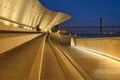 MAAT - Museum of Art, Architecture and Technology is a modern building on a bank of Tagus river in Lisbom, Portugal