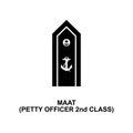 Maat petty officer 2nd class rank icon. Element of Germany army rank icon