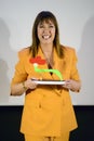 Mabel Lozano receives the 2023 Pilar Bardem Award for humanitarian support in cinema by the Spanish Cinema Academy, Madrid Spain