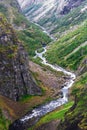 Mabodalen valley in Hordaland. Norway Royalty Free Stock Photo
