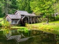 Mabry Mill on the Scenic Blue Ridge Parkway, Virginia. Early fall. The most photographed attraction on the Parkway Royalty Free Stock Photo