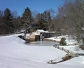 Mabry Mill in winter Royalty Free Stock Photo