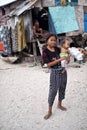 MABUL ISLAND, Sabah. Local kids with his little brother