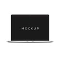 Mac book mockup isolated on white background Royalty Free Stock Photo