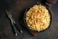 Mac and cheese baked pasta Royalty Free Stock Photo