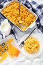 Mac and Cheese on a plate Royalty Free Stock Photo