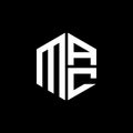 MAC logo MAC icon MAC monogram MAC letter minimalist Circle flat Unique modern abstract logo design Royalty Free Stock Photo
