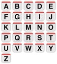 Mac style letters a to z