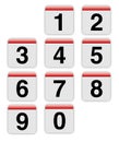 Mac style numbers