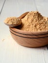 Maca root powder Royalty Free Stock Photo