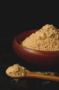 Maca root powder Royalty Free Stock Photo