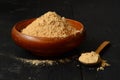 Maca root powder Royalty Free Stock Photo