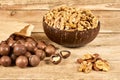 Macadamia nuts Royalty Free Stock Photo