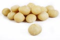 Macadamia nuts isolated on white Royalty Free Stock Photo