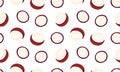 Macadamia nuts seamless pattern. Nuts and seeds background design. Vegan food ingredients. Vector illustration