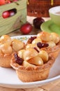 Macadamia nuts tart Royalty Free Stock Photo