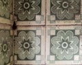 Macao Antique Art Nouveau Ceramic Tile Macau Porcelain Tiles Floral Pattern Earth Soil Clay British Style Geometry Graphic Design