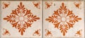 Macao Antique Art Nouveau Ceramic Tile Macau Porcelain Tiles Floral Pattern Earth Soil Retro British Style Geometry Graphic Design