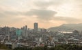 Sunset view on Guia Fortress in Macau, China