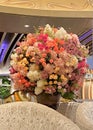 Macao China Galaxy Resort Hotel Cafe de Paris Monte Carlo Macau French Restaurant Flower Bouquet Floral Luxury Art Deco Dining