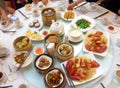 Macao China Macau Delicious Chinese Dim Sum Dimsum Food Meal Fiesta Lobster Noodle Shrimp Dumplings Tea Chicken Feet Siu Mai Royalty Free Stock Photo