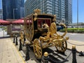 Macao China Macau Emperor Hotel Antique Imperial Kingdom Empire Golden Royal Horse Carriage Classic Coach Transportation Vehicle