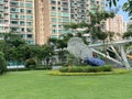 Macao China Macau Taipa Central Park Sculpture Recreation Outdoor Activity Garden Plants Tree Grass Green Relax Landscape Design