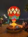 Macao China Macau Wynn Butterfly Story Montgolfier Lanterns Mid Autumn Festival Lakeside Promenade