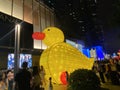 Macao China Macau Wynn Yellow Duck Lantern led Mid Autumn Festival Lakeside Promenade