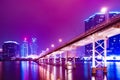 Macao cityscape skyline at night in China. Royalty Free Stock Photo