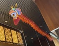 Macao Cod Macau Grand Hyatt Hotel Beijing Kitchen Dragon Decoration Interior Design Chinese Restaurant Authentic Northern Cuisine Royalty Free Stock Photo